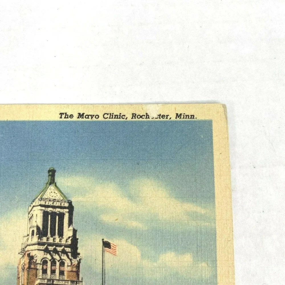 Vintage Postcard Mayo Clinic Hospital‎ Rochester Minnesota Minneapolis Curteich